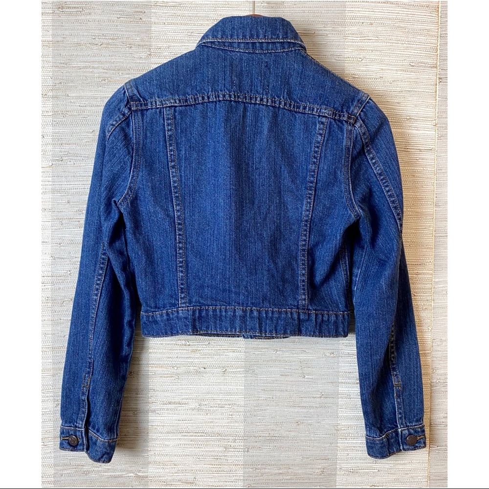 URBAN OUTFITTERS Shrunken Denim Trucker Jacket XS - Picture 4 of 5